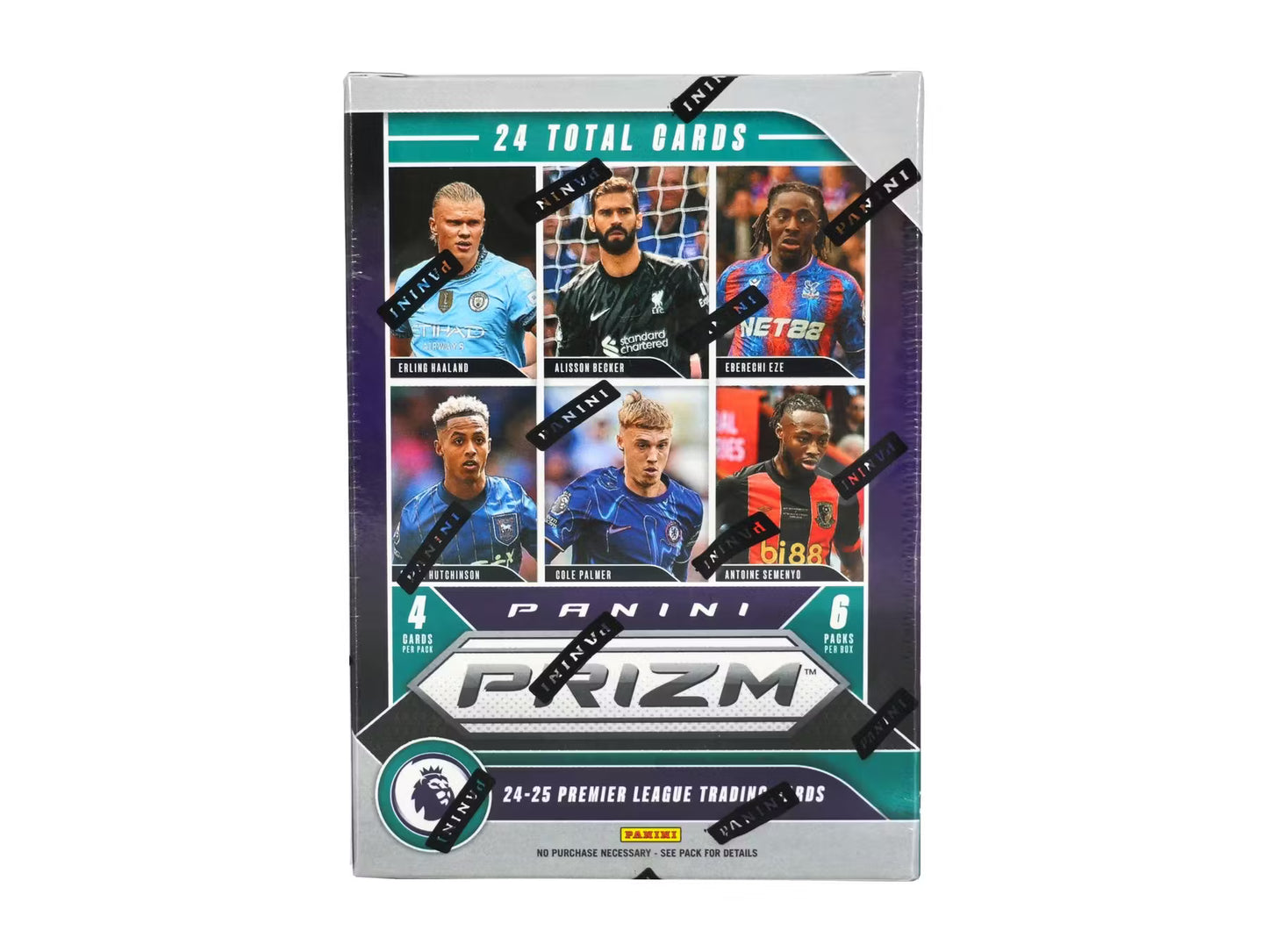 2024/25 Panini Prizm Premier League Soccer 6-Pack Blaster Box (Pink Mosaic Prizms)