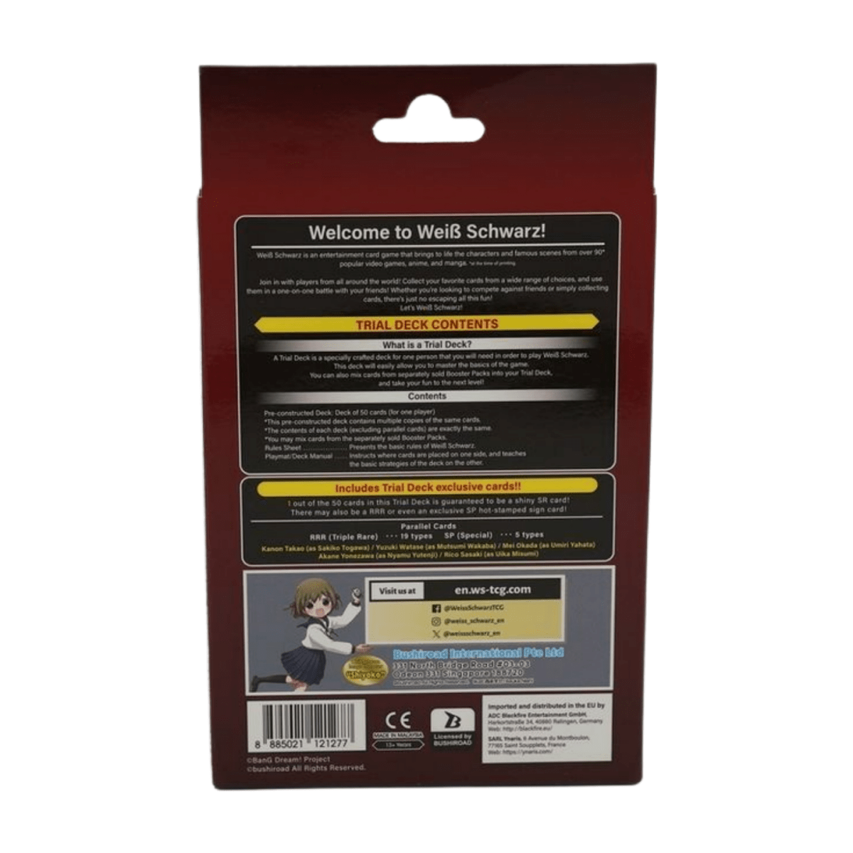 Weiss Schwarz TCG Bang Dream! Ave Mujica Trial Deck | 50 Cards, English Edition - Bushiroad