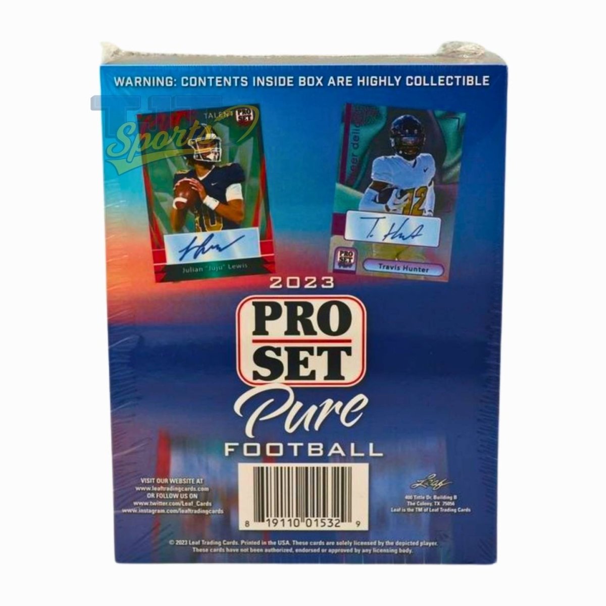 2023 Pro Set Pure Football Hobby Box - Leaf