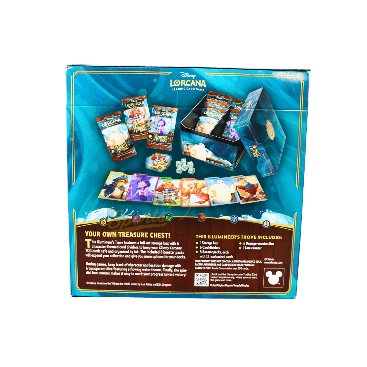 Disney Lorcana: Azurite Sea Illumineer's Trove – Azurite Sea (6) - Ravensburger