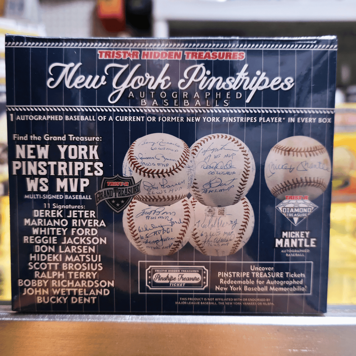 2024 Tristar Hidden Treasures New York Pinstripes Autographed Baseballs - Tristar