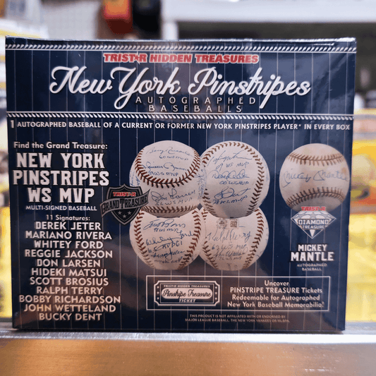 2024 Tristar Hidden Treasures New York Pinstripes Autographed Baseballs - Tristar
