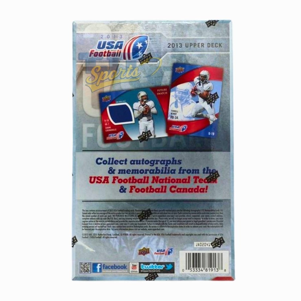 2013 Upper Deck USA Football Hobby Box - Upper Deck