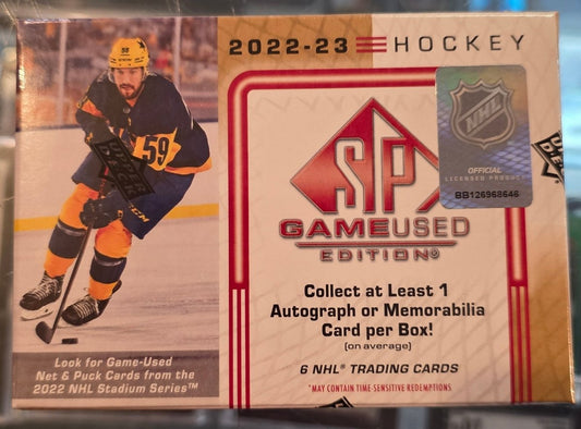 2022/23 Upper Deck SP Game Used Hockey Hobby Box - Upper Deck