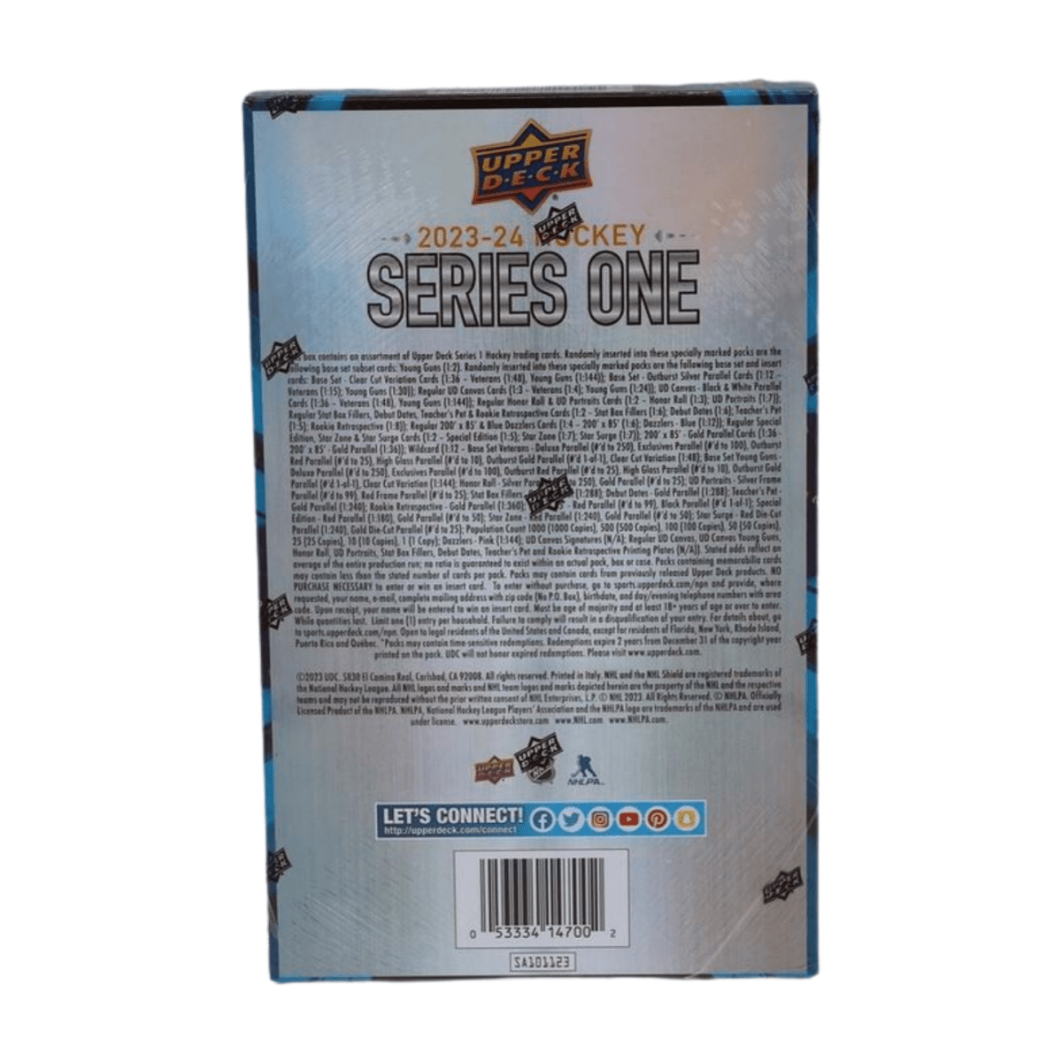 2023 - 24 Upper Deck Series 1 Hockey Hobby Box - Upper Deck