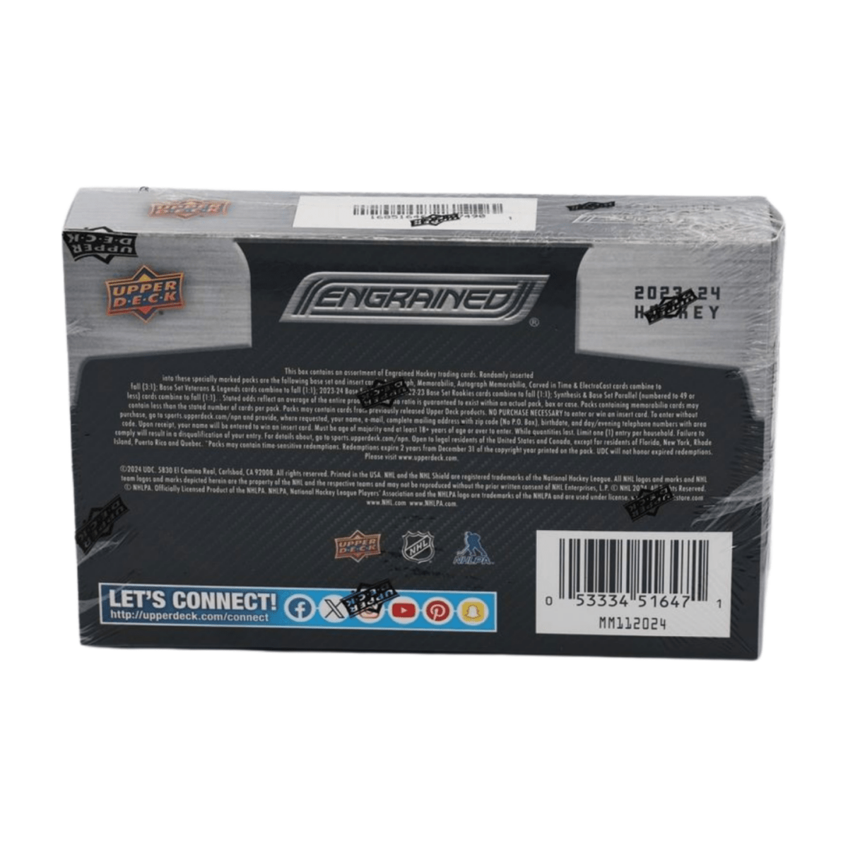 2023/24 Upper Deck Engrained Hockey Hobby Box - Upper Deck