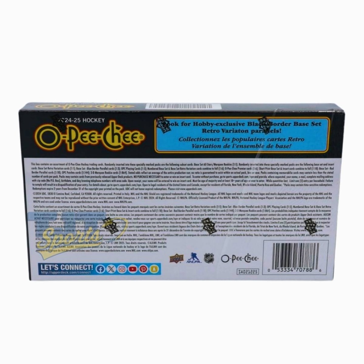 2024/25 Upper Deck O - Pee - Chee Hockey Hobby Box - Upper Deck