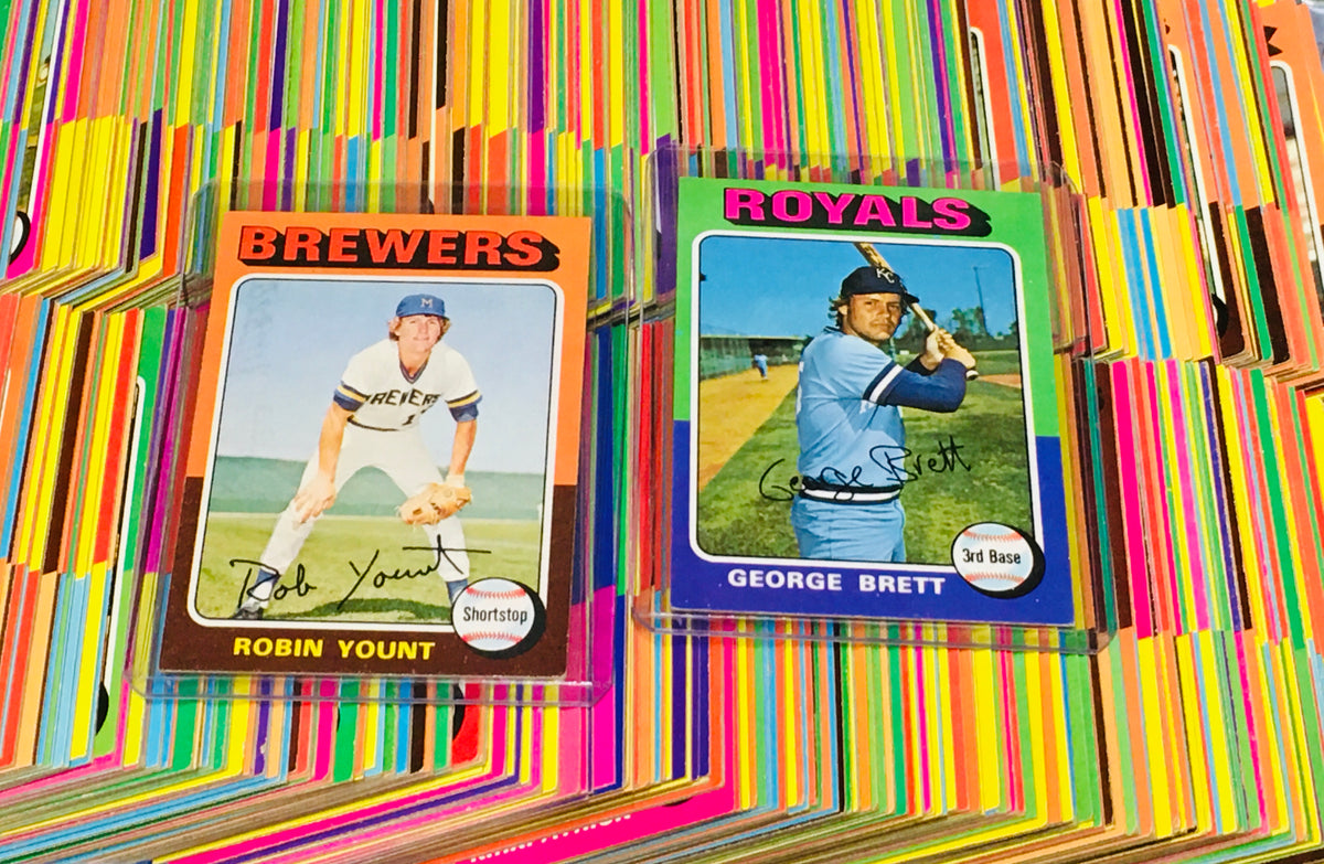 1975 Topps Baseball Complete Set (660) Featuring Brett, Yount