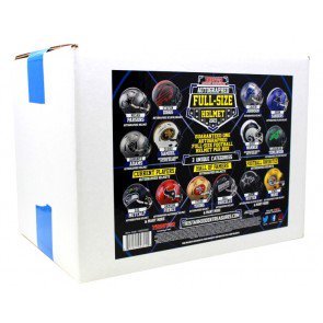 Tristar Hidden Treasures Football Autographed Full - Size Helmet Box - TJT SPORTS