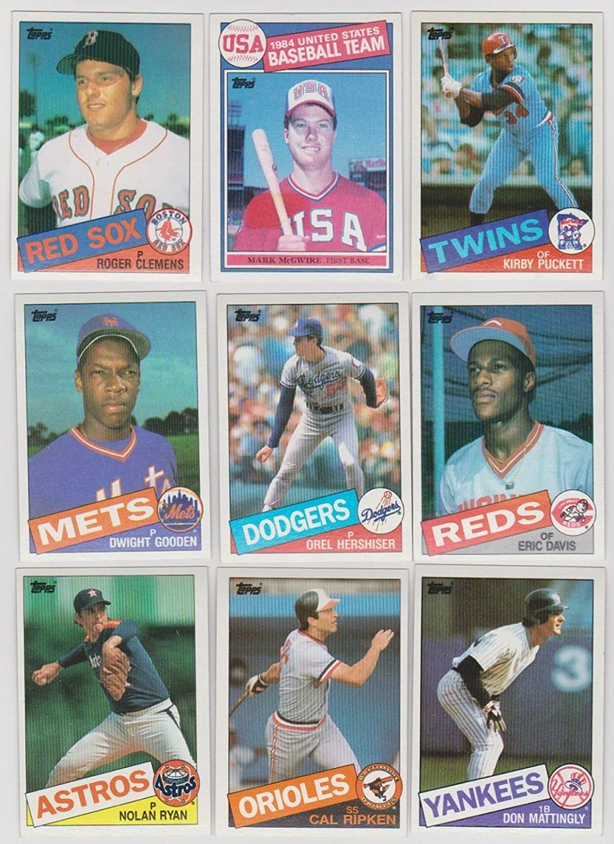 1985 TOPPS BASEBALL COMPLETE SET 1 - 792 OVERALL Near Mint In Pages and Album - Topps