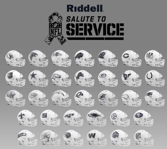 NFL Salute to Service Alternate Riddell 2024 NFL Speed Mini Football Helmet ~ Pick Your Team!