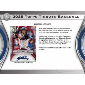 2025 Topps Tribute Baseball Hobby ~ Buy 6 packs for a sealed box