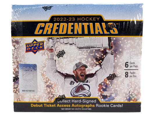 2022/23 Upper Deck Credentials Hockey Hobby Box