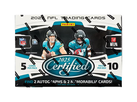 2025 Panini Certified Football Hobby Box