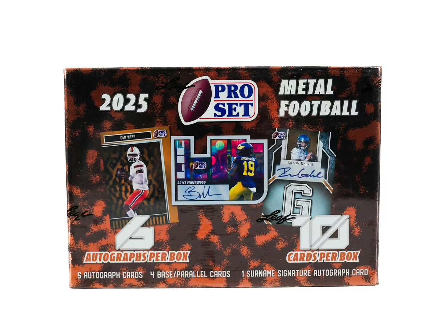 2025 Leaf Pro Set Metal Football Hobby Box