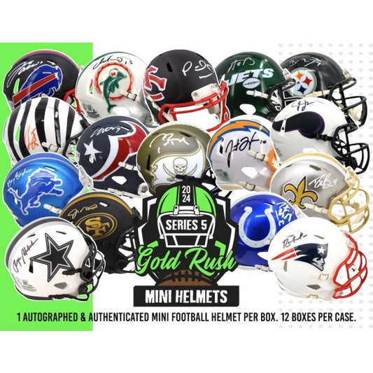 Gold Rush Autographed Mini Helmet Football