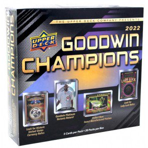 2022 Upper Deck Goodwin Champions Hobby Pack ~ Buy 20 packs for a sealed box