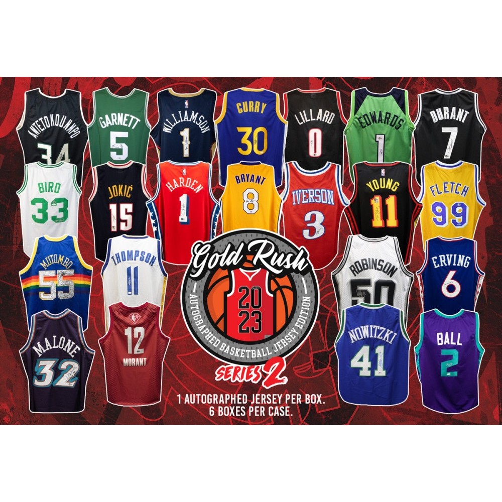 2023 Gold Rush Autographed Basketball Jersey Series 2 Box