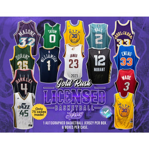 2023 Gold Rush Autographed Licensed Basketball Jersey Series Box