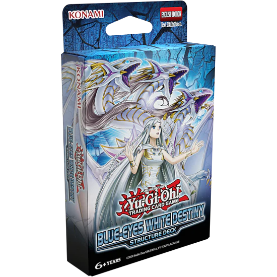 Yu-Gi-Oh! Blue-Eyes White Destiny Structure Deck — Single Deck, Display, Case