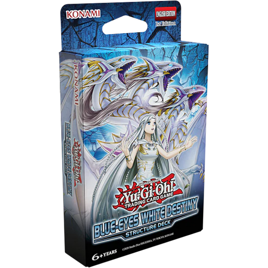 Yu-Gi-Oh! Blue-Eyes White Destiny Structure Deck — Single Deck, Display, Case