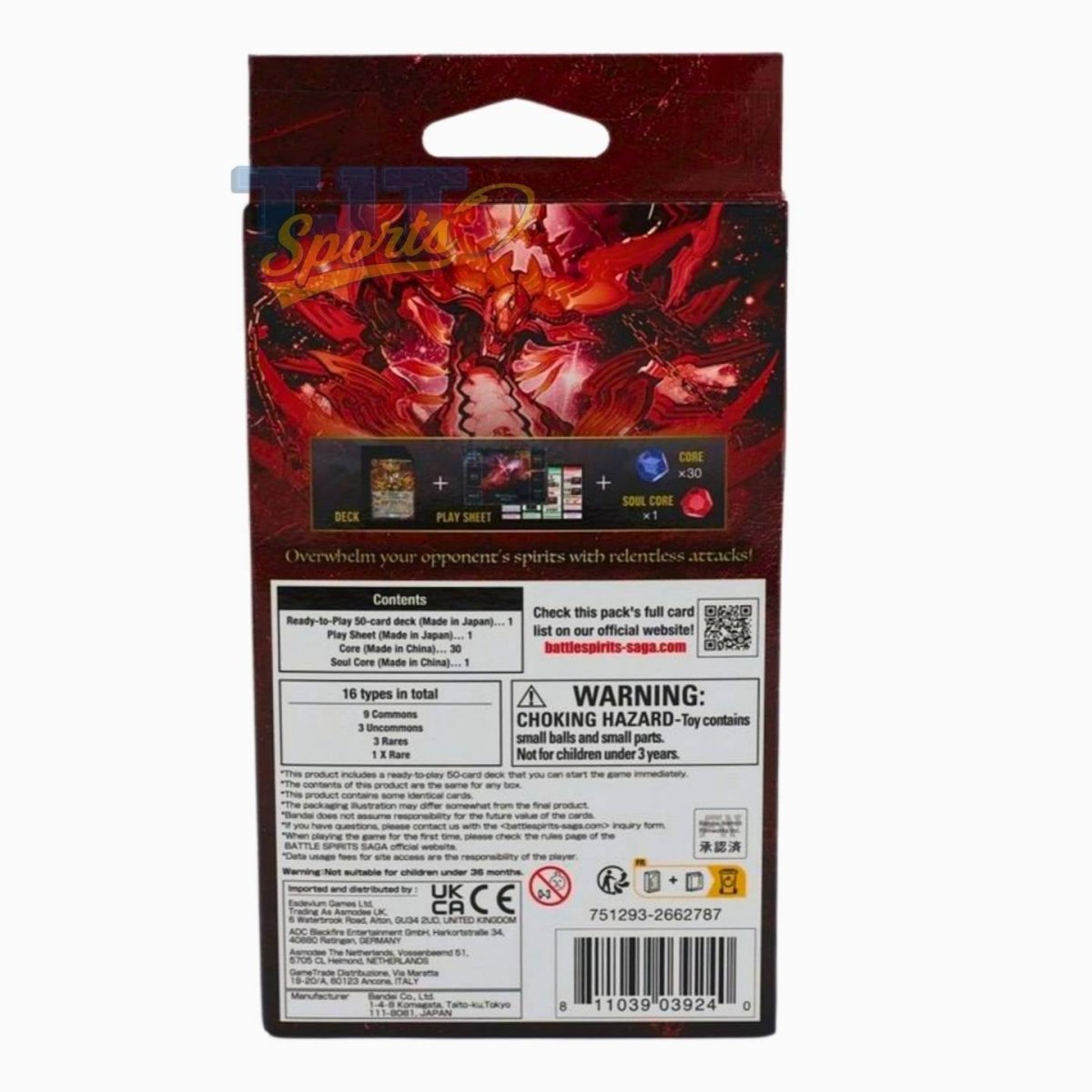 Battle Spirits Saga Starter Deck 01: Dragon Onslaught (ST01) - Bandai