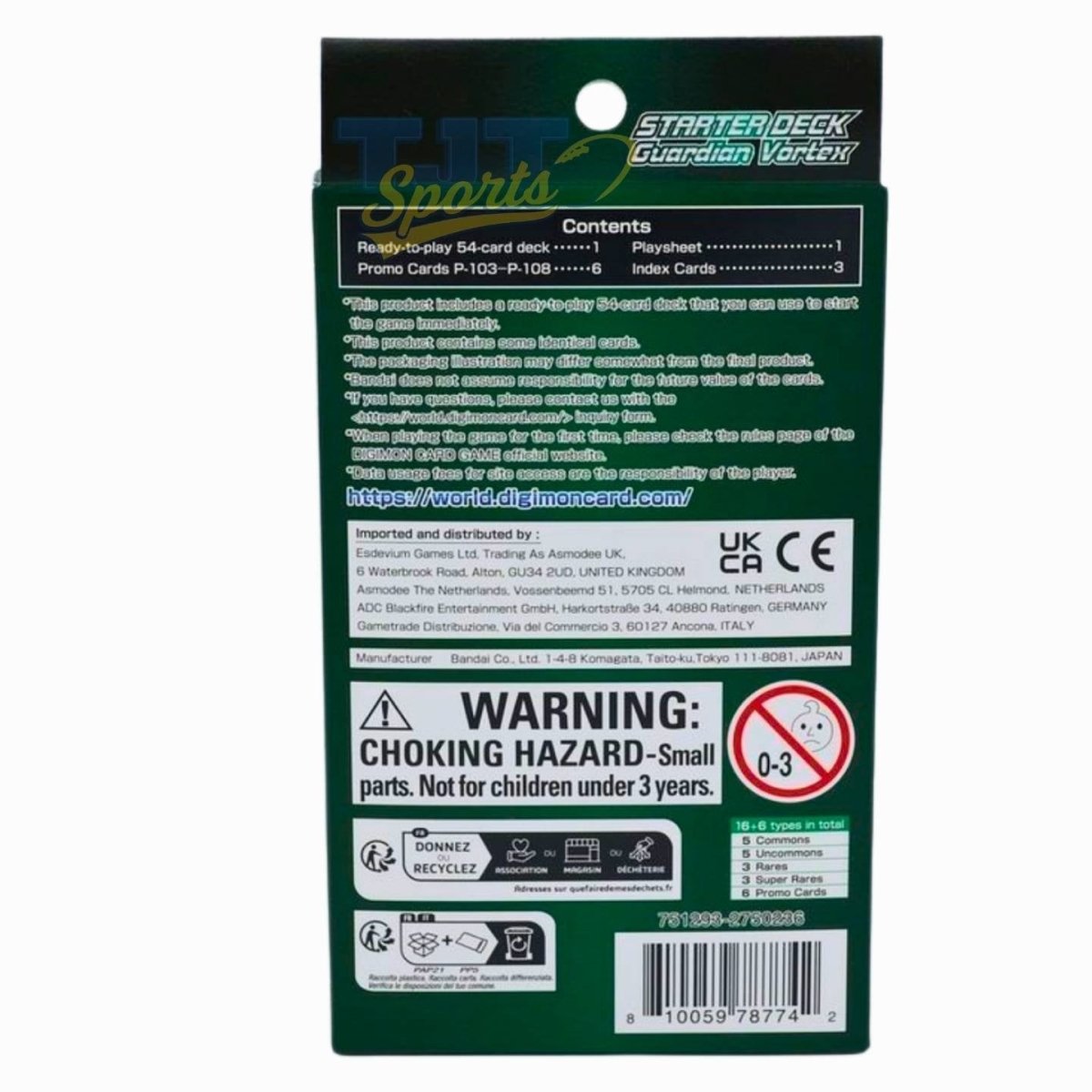 Digimon Card Game Starter Deck 18: Guardian Vortex (ST - 18) - Bandai