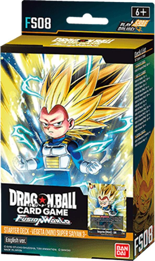 Dragon Ball Super Card Game: Fusion World Starter Deck – Vegeta Super Saiyan 3 (Mini) (FS08) - Bandai