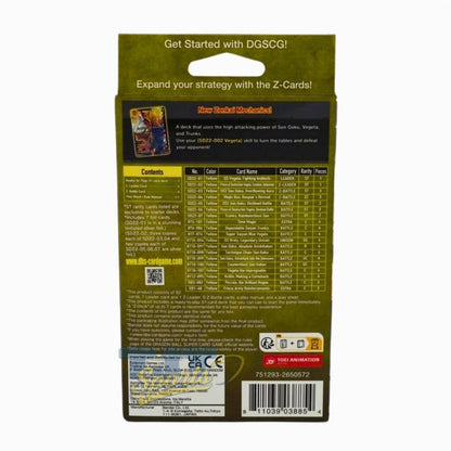 Dragon Ball Super: Starter Deck 16 – Darkness Reborn - Bandai Back