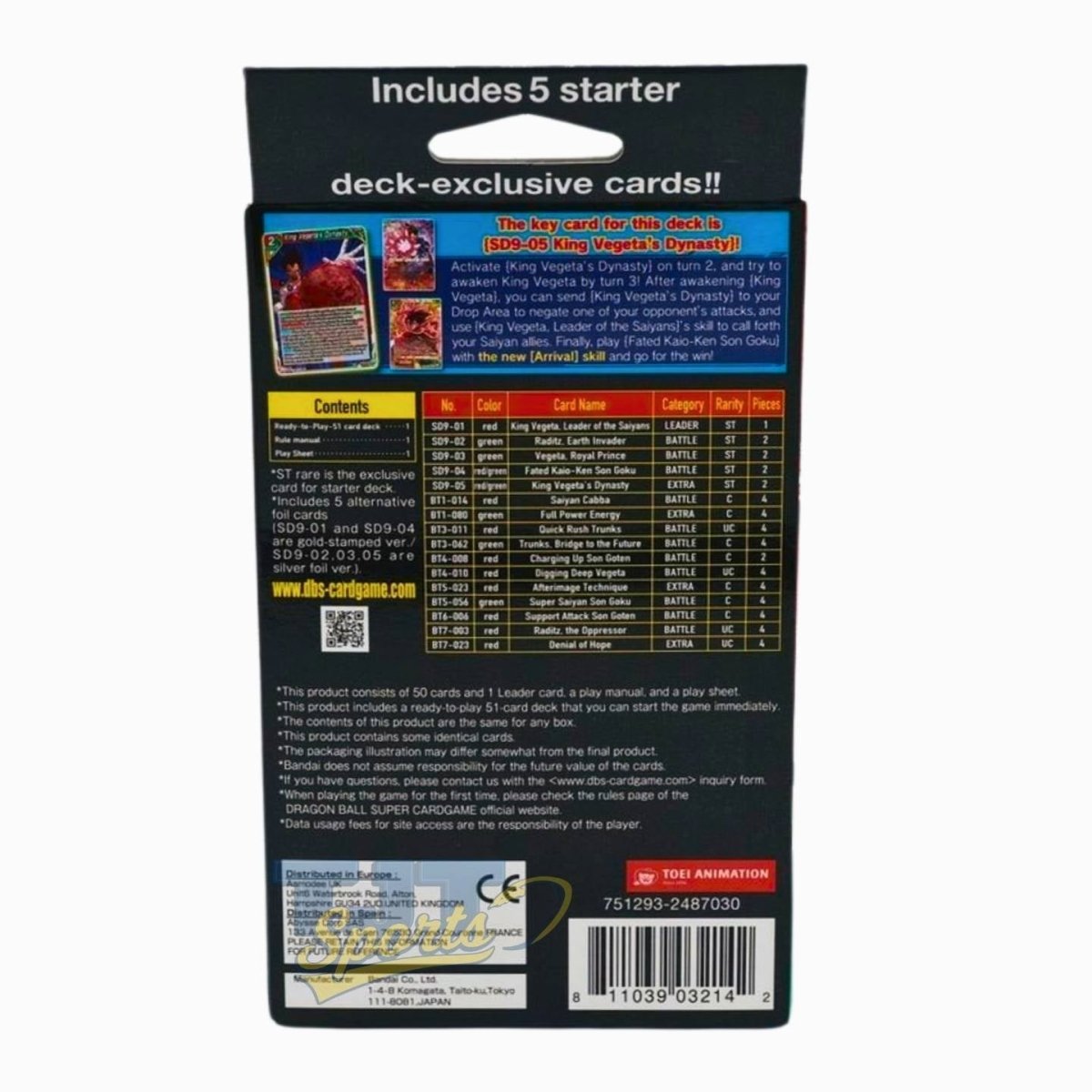 Starter Deck 9: Saiyan Legacy - SD09 - Bandai