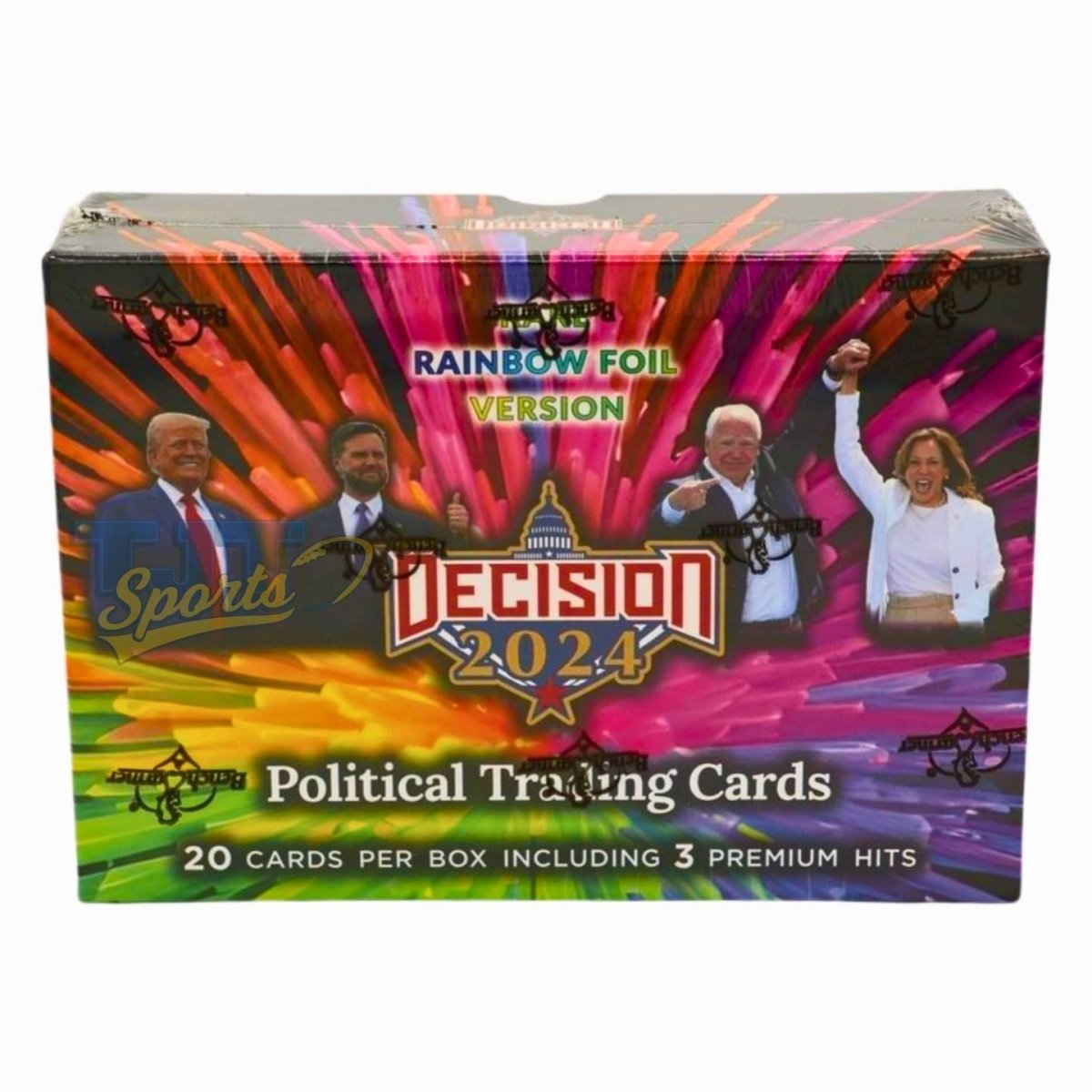 2024 Decision Political Trading Cards - Rare Rainbow Foil Edition Box - Benchwarmers