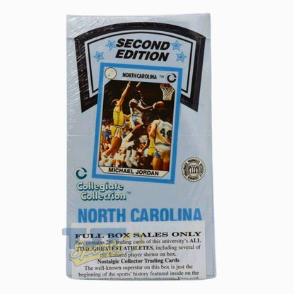 1989 - 90 North Carolina Collegiate Basketball 2nd Edition Box - Collegiate Collection North Carolina