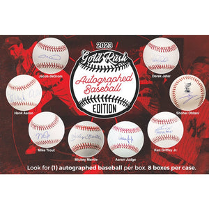 2023 Gold Rush Autographed Baseball Edition Box