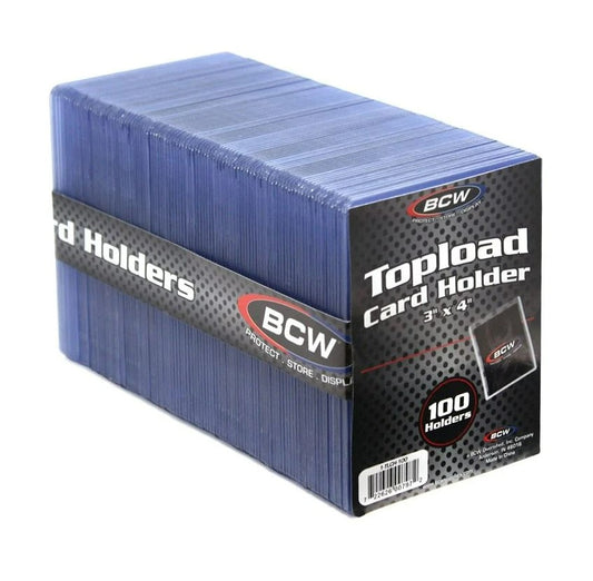 BCW Standard 3x4 Top Loader 100 Pack