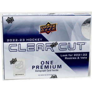 2022/23 Upper Deck Clear Cut Hockey Hobby Box + Mystery Bonus!