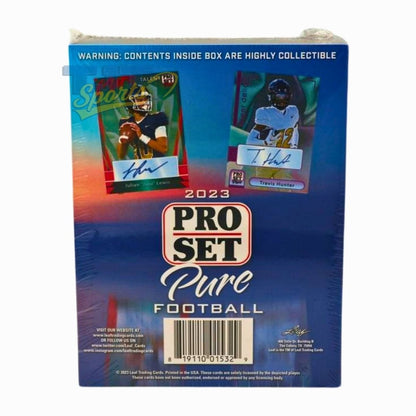 2023 Pro Set Pure Football Hobby Box - Leaf