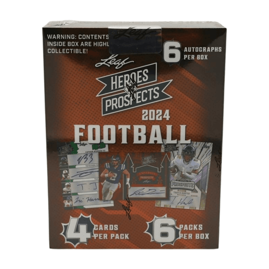 2024 Leaf Heroes & Prospects Football Hobby Box - Leaf