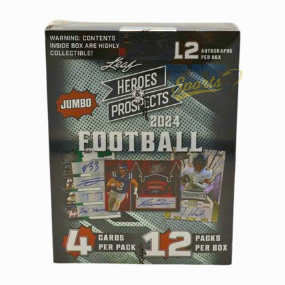 2024 Leaf Heroes & Prospects Football Jumbo Box - Leaf