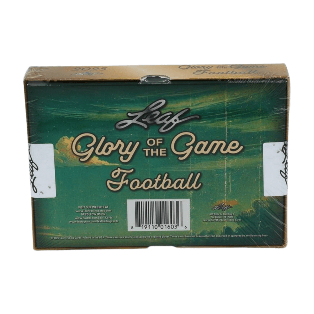 2025 Leaf Glory of the Game Football Hobby Box - Leaf