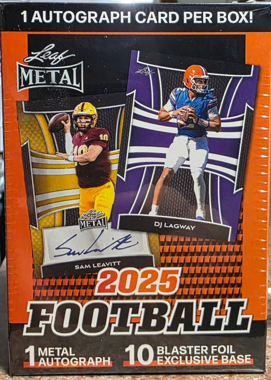 2025 Leaf Metal Football Blaster Box - Leaf