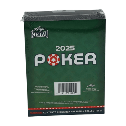 2025 Leaf Metal Poker Hobby Box - Leaf