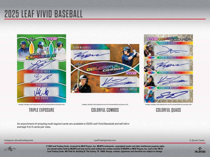 2025 Leaf Vivid Baseball Hobby Box - Leaf