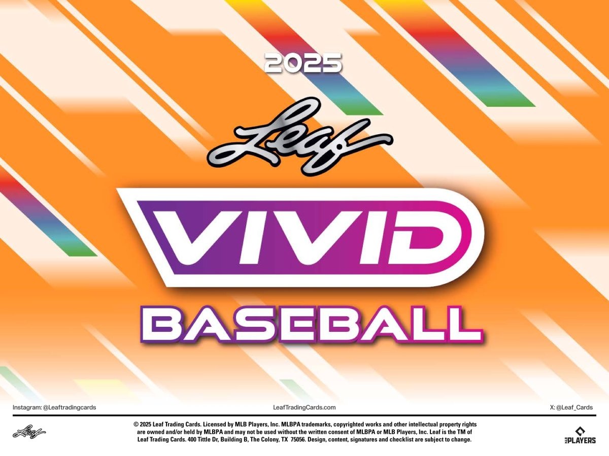 2025 Leaf Vivid Baseball Hobby Box - Leaf