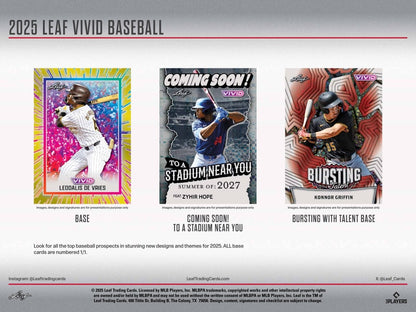 2025 Leaf Vivid Baseball Hobby Box - Leaf