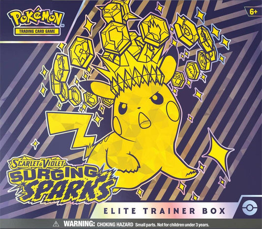 Surging Sparks Elite Trainer Box – Pokémon TCG (SV08) - The Pokémon Company