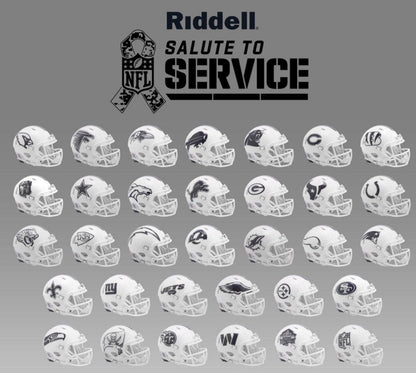 NFL Salute to Service Alternate Riddell 2024 NFL Speed Mini Football Helmet ~ Pick Your Team! - TJT SPORTS
