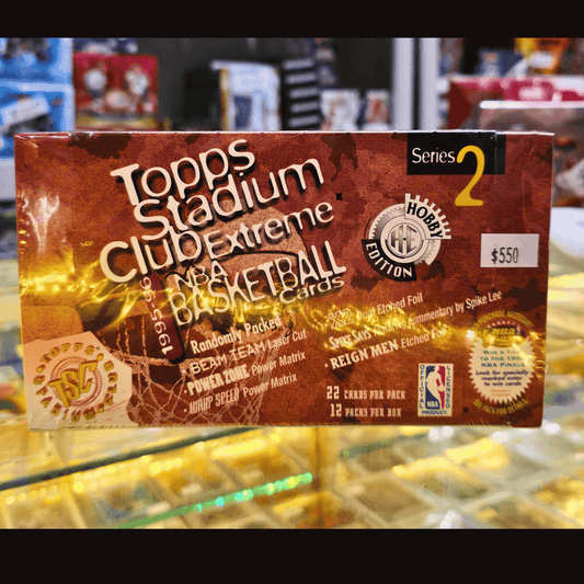1995 - 96 Topps Stadium Club Extreme Box NBA Series 2 Hobby Box - Topps