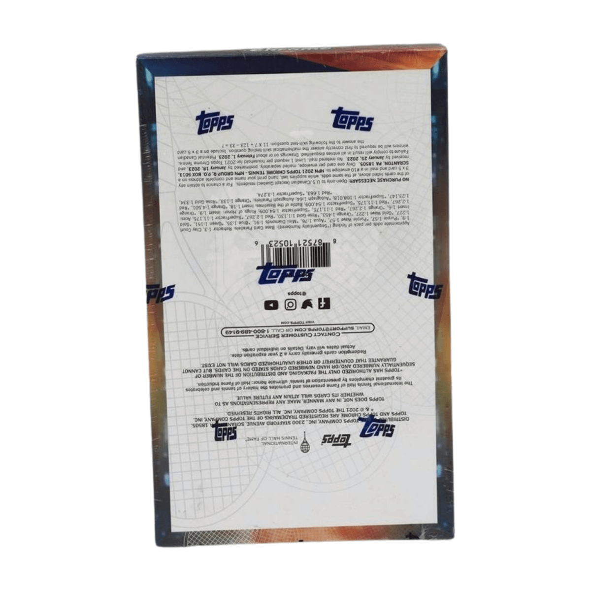 2021 Topps Chrome Tennis Factory Sealed Hobby Box - Topps