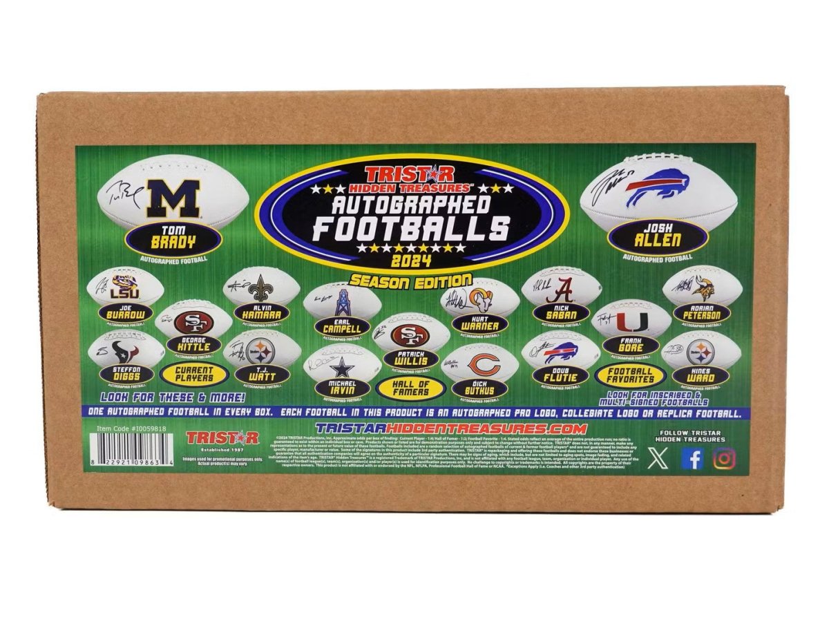 2024 Tristar Hidden Treasures Autographed Footballs Box - Tristar