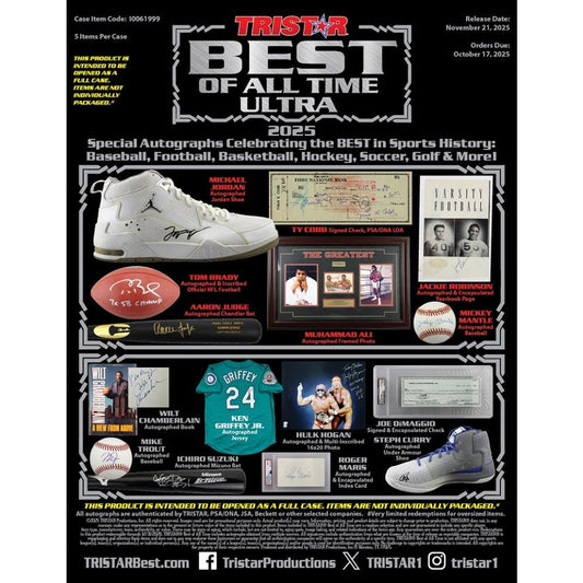 2025 Tristar Best of All Time Ultra Edition Case - Tristar